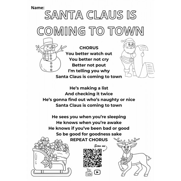 Christmas Carol: Santa Claus is coming to town