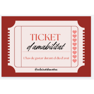 Ticket d'amabilitat