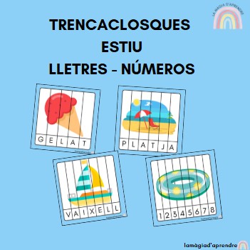 Trencaclosques estiu lletres i números