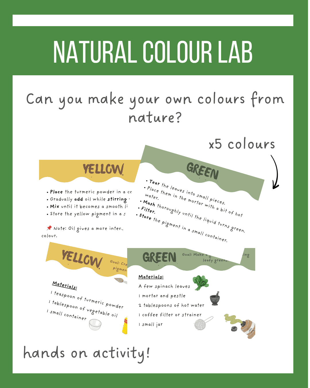 Natual colours LAB - Creación de pigmentos