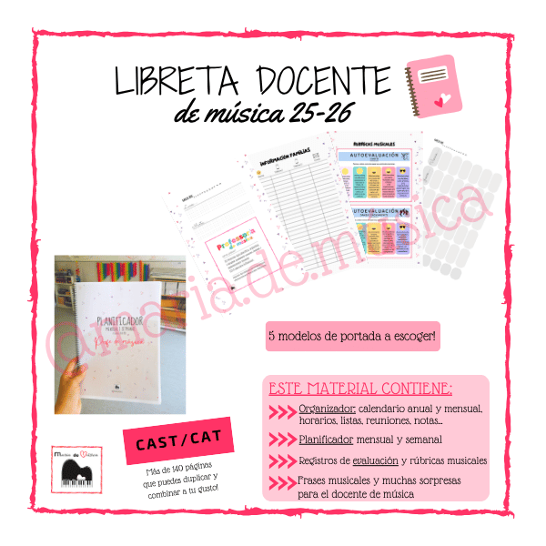 Libreta docente música CAST 25-26