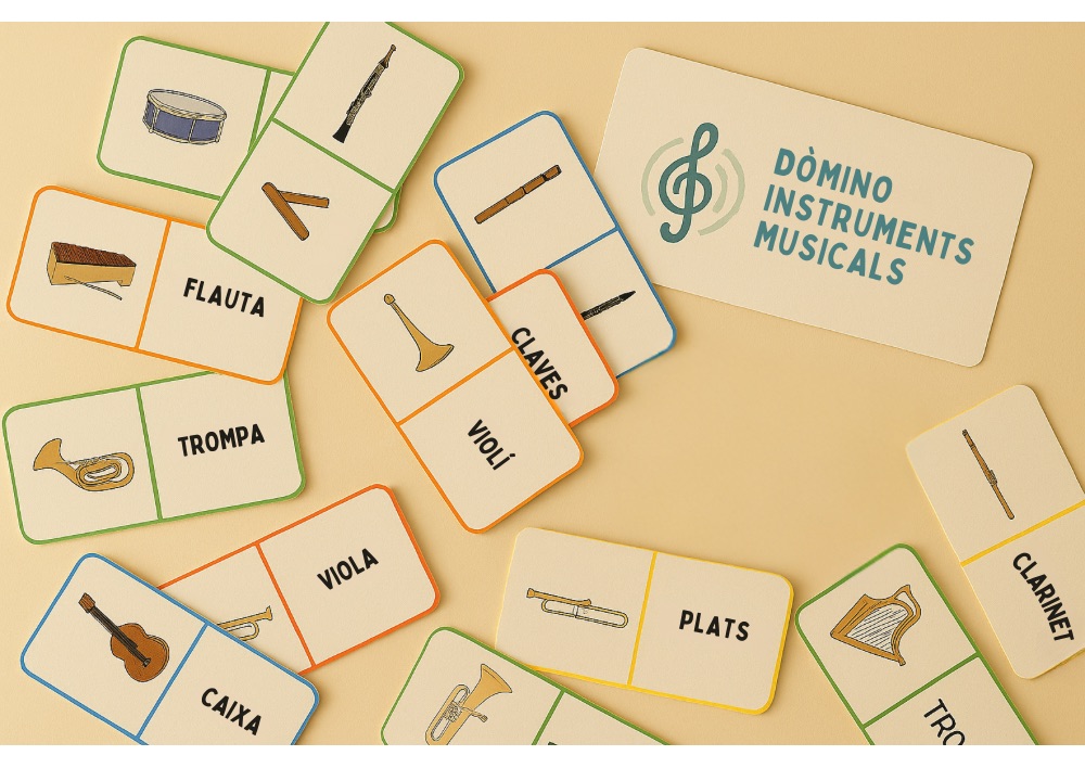 Ji5. Dòmino d'instruments il·lustrat (Joc musical)