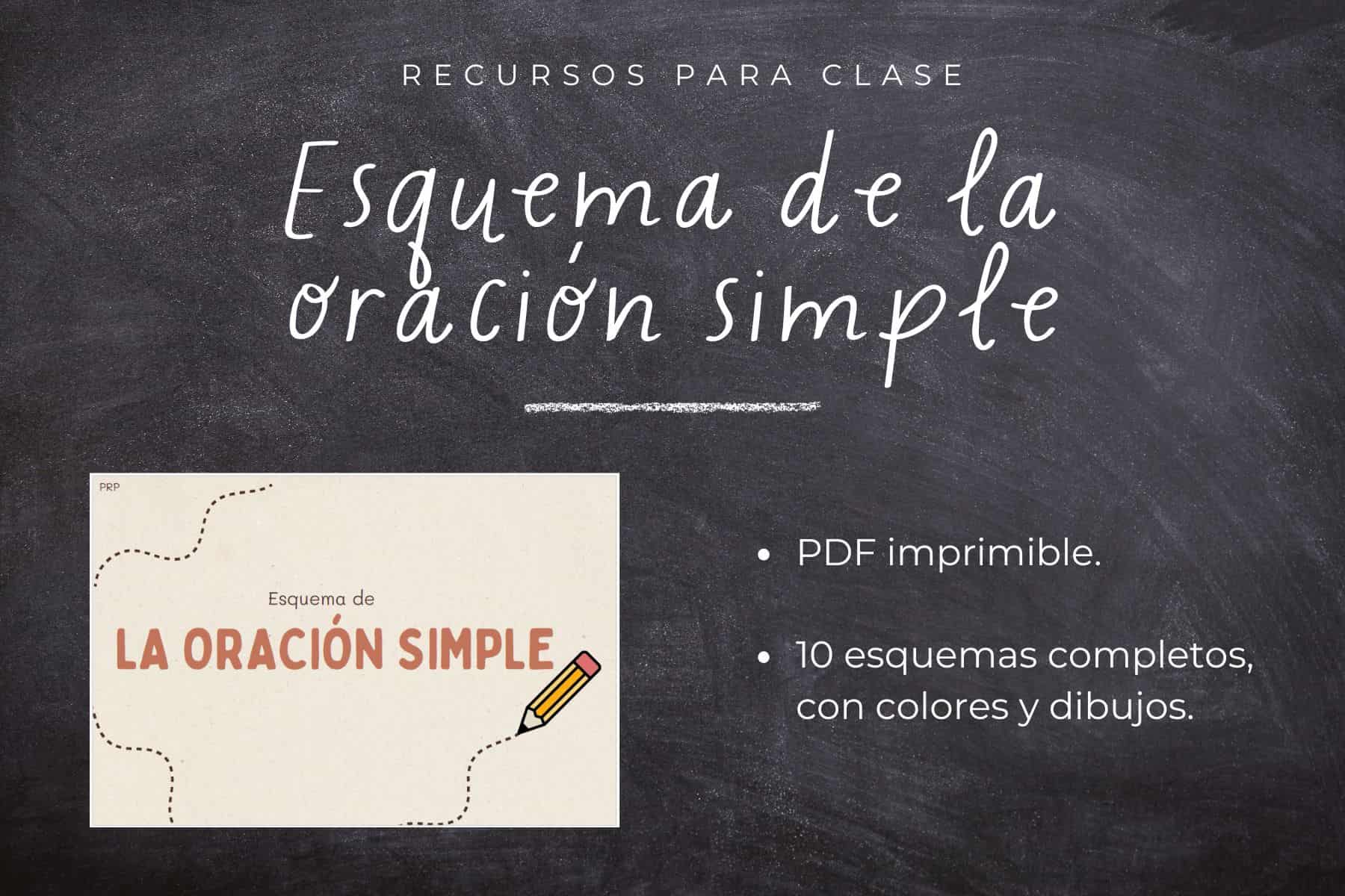 Esquema de la oración simple
