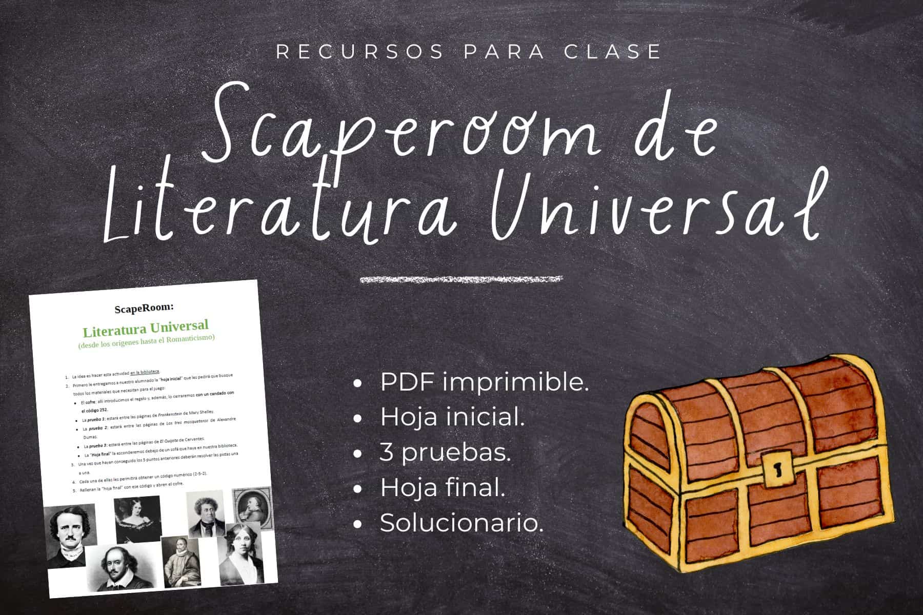 ScapeRoom Literatura Universal