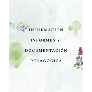 INFORMACIÓN INFORMES Y DOCUMENTACIÓN PEDAGÓGICA 0-3 AÑOS.