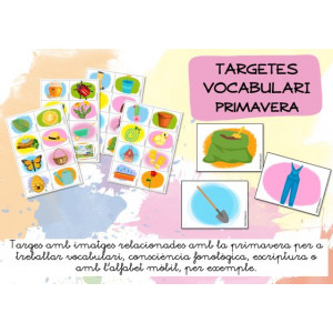 Targetes de vocabulari de primavera