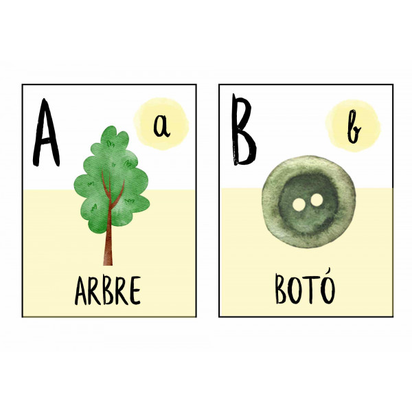 Abecedari d'aula 2 models ( amb i sense paraula)