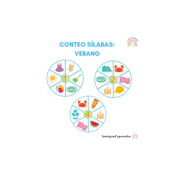 Conteo sílabas VERANO