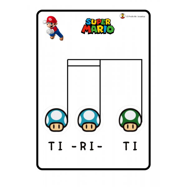 Tarjetas solfeo Super Mario