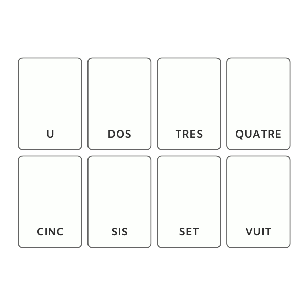 Escriptura nombres 1-30