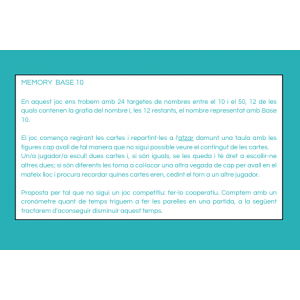 Memory matemàtic BASE 10