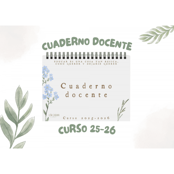 CUADERNO IMPRIMIBLE PARA DOCENTES EN FORMATO PDF CURSO 25-26