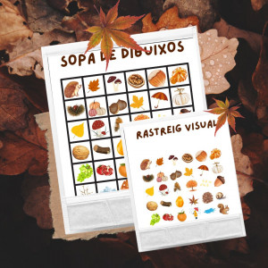 SOPA DE LLETRES I RASTREIG VISUAL TARDOR