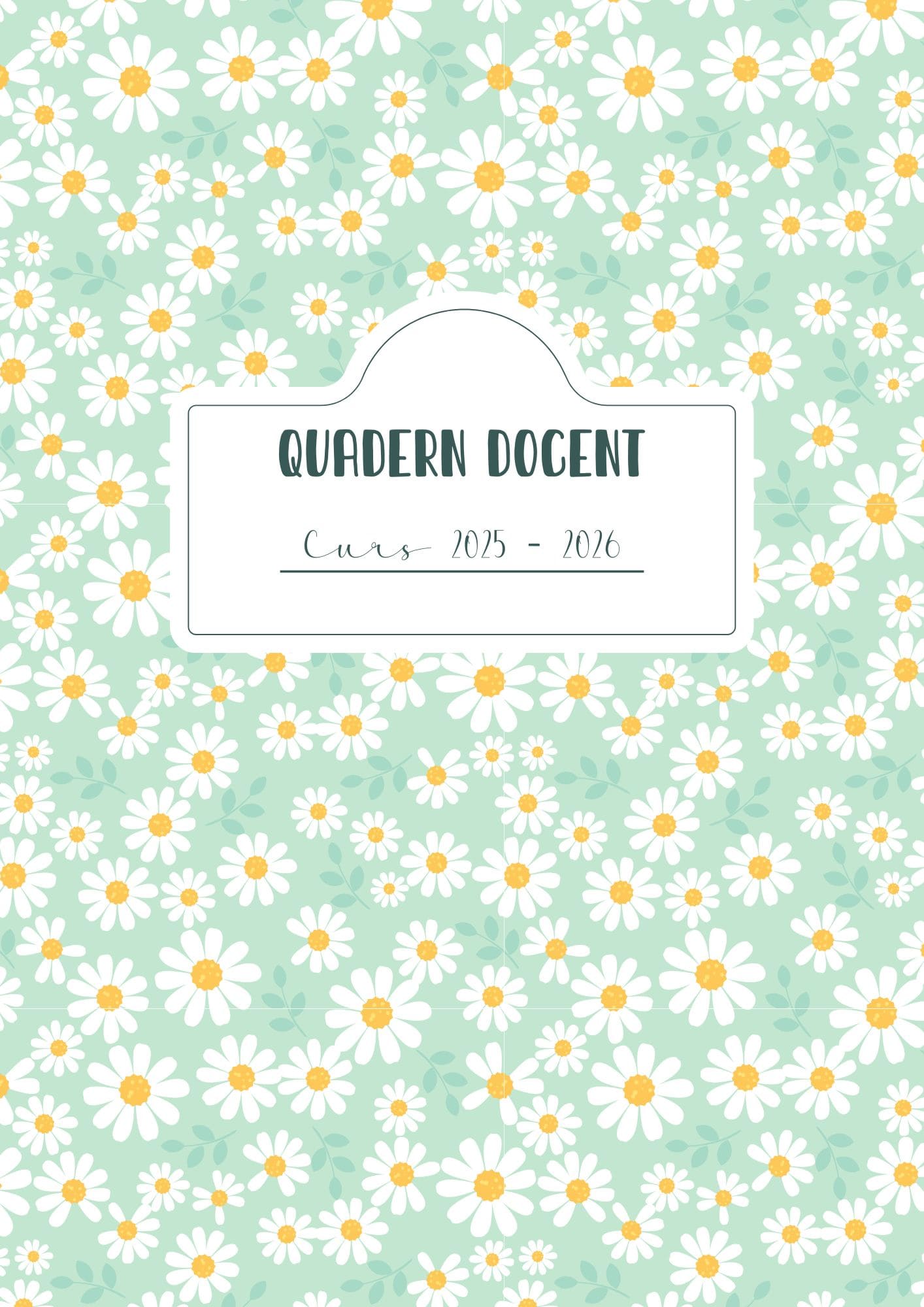 Quadern docent VERD FLORS 25-26