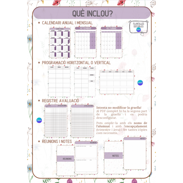 Quadern docent FLORS 25-26