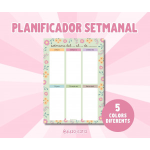 Planificador setmanal