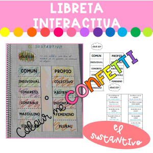 El sustantivo - Libreta interactiva