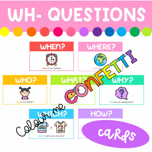 Wh- questions - Cards