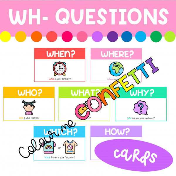 Wh- questions - Cards