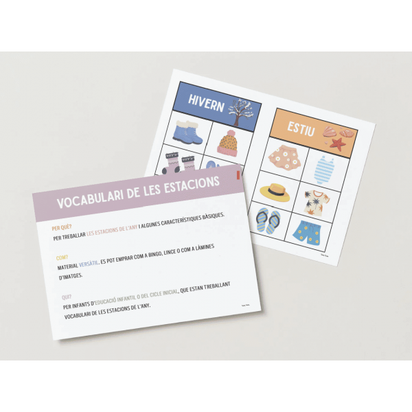 VOCABULARI ESTACIONS