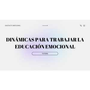 Dinámicas para trabajar la educación emocional