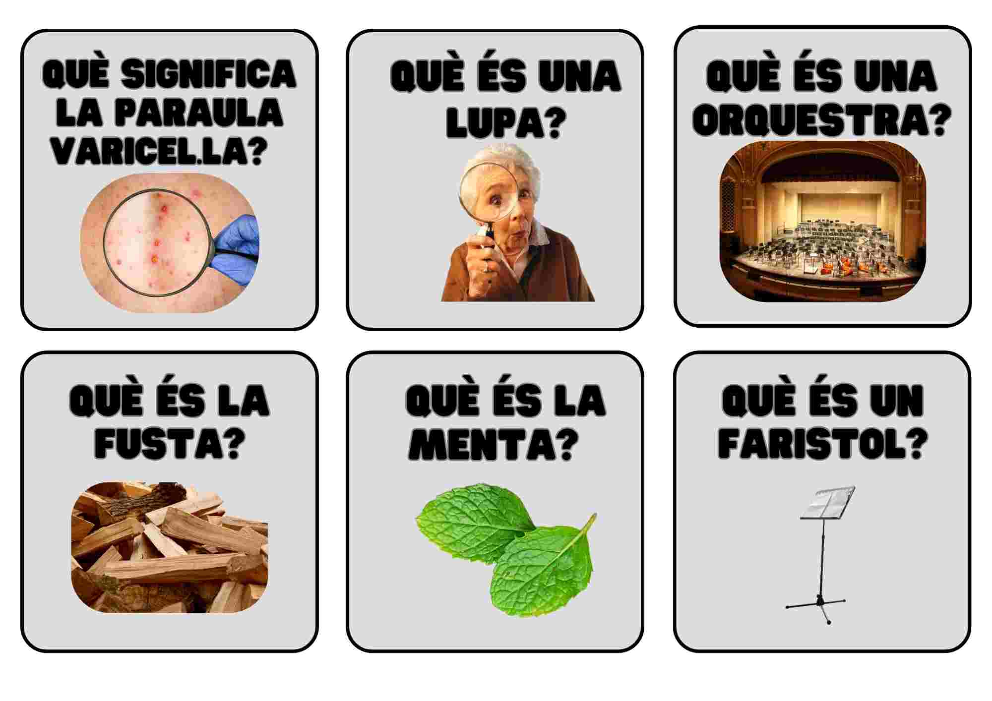 Aprenem a descriure paraules