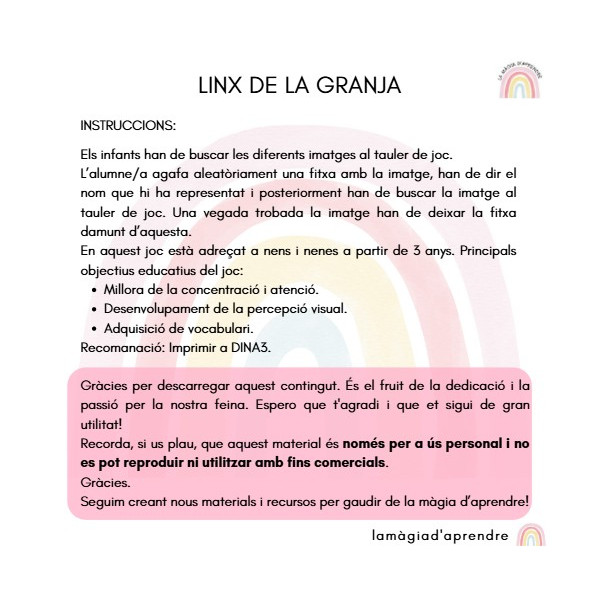 El joc del linx La granja