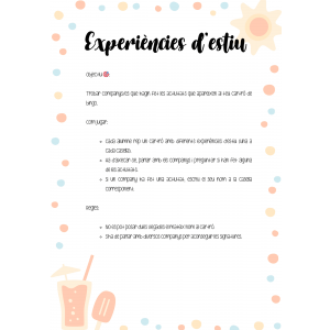 Experiencias de verano