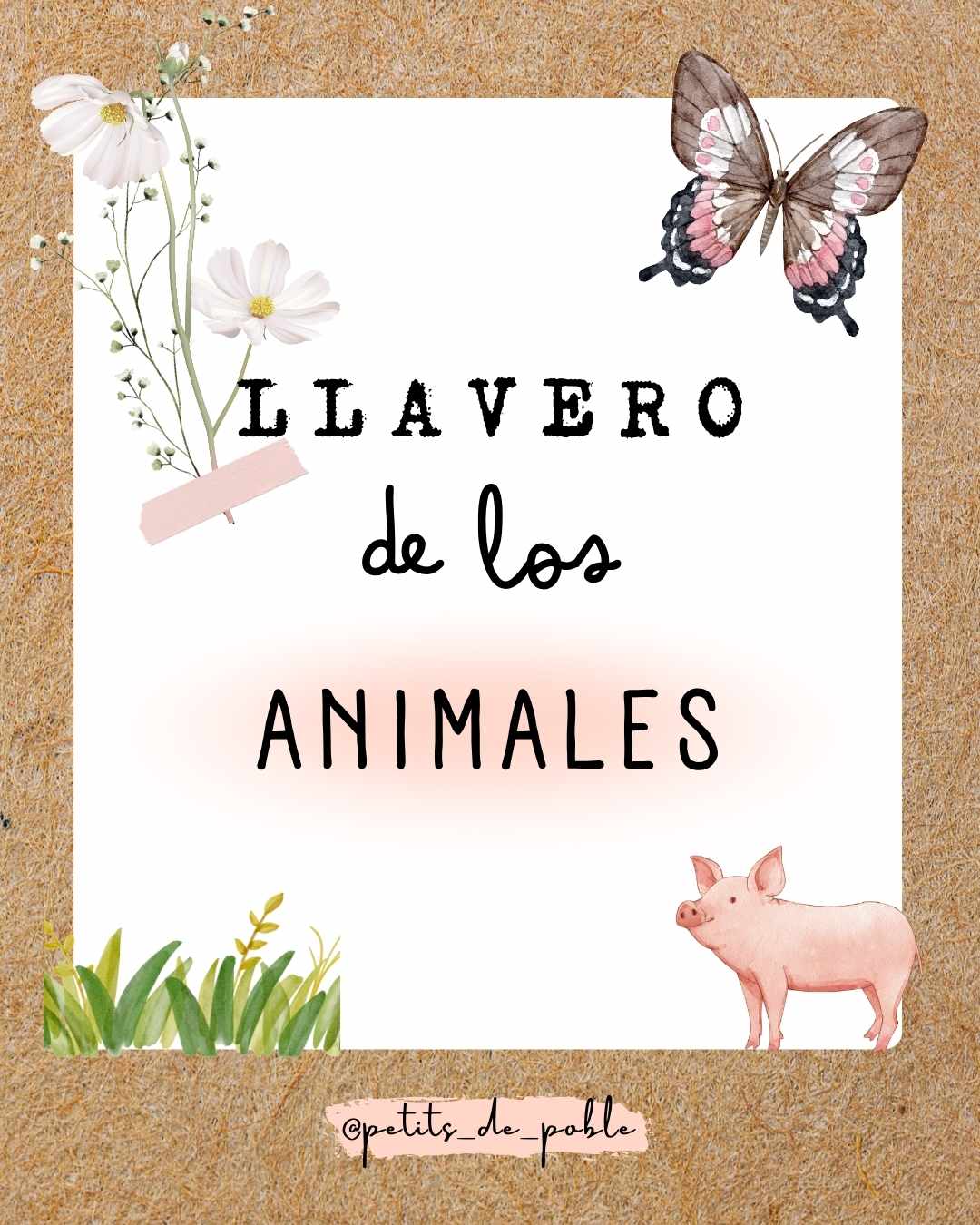 llavero vocabulario animales