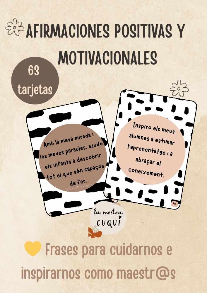 Afirmaciones positivas maestros