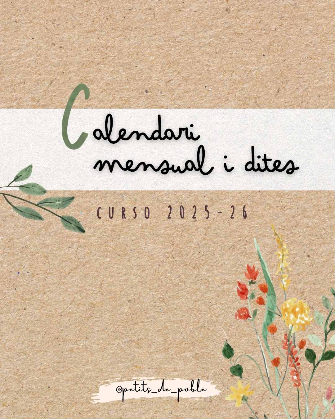 Calendari mensual i dites 25-26