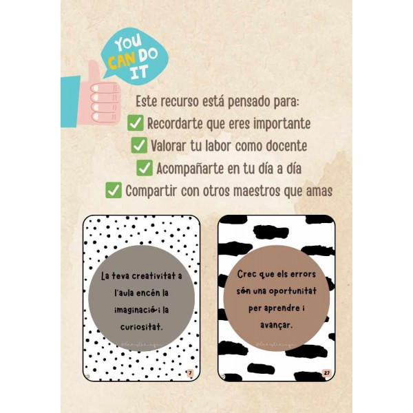 Afirmaciones positivas maestros