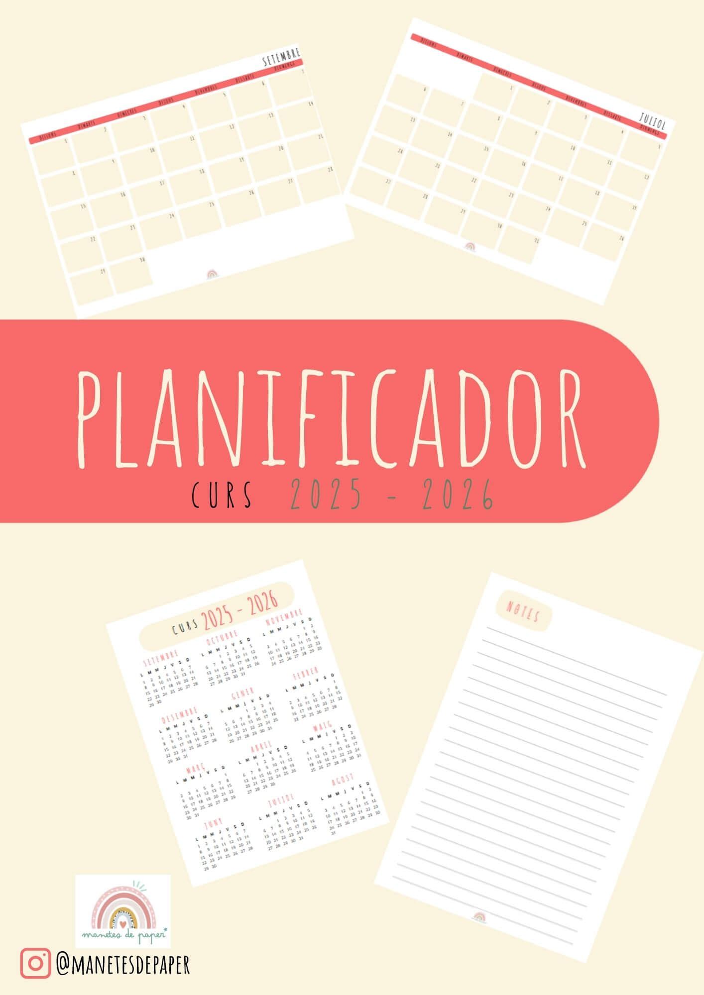 Planificador curs escolar