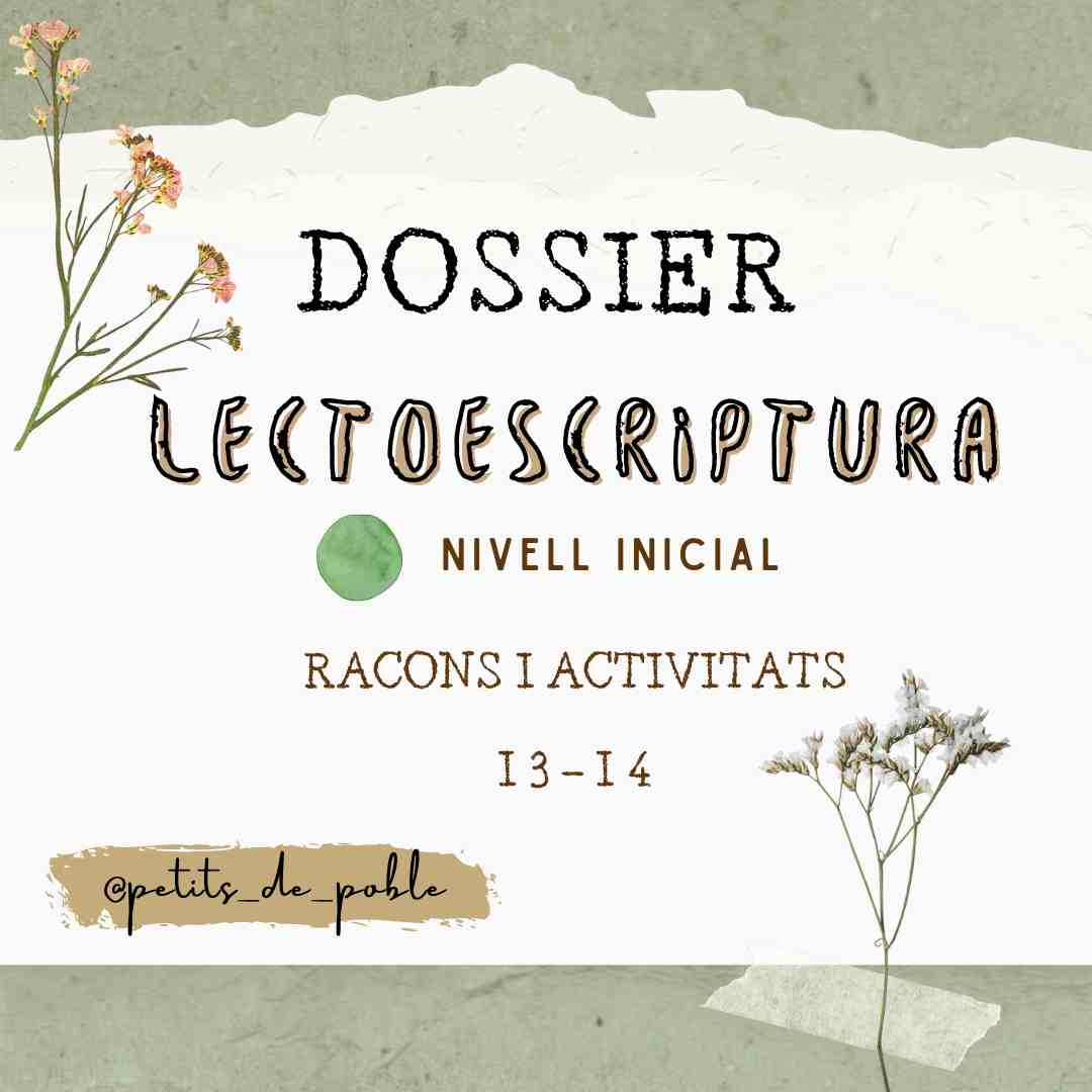 Dossier lectoescriptura nivell inicial