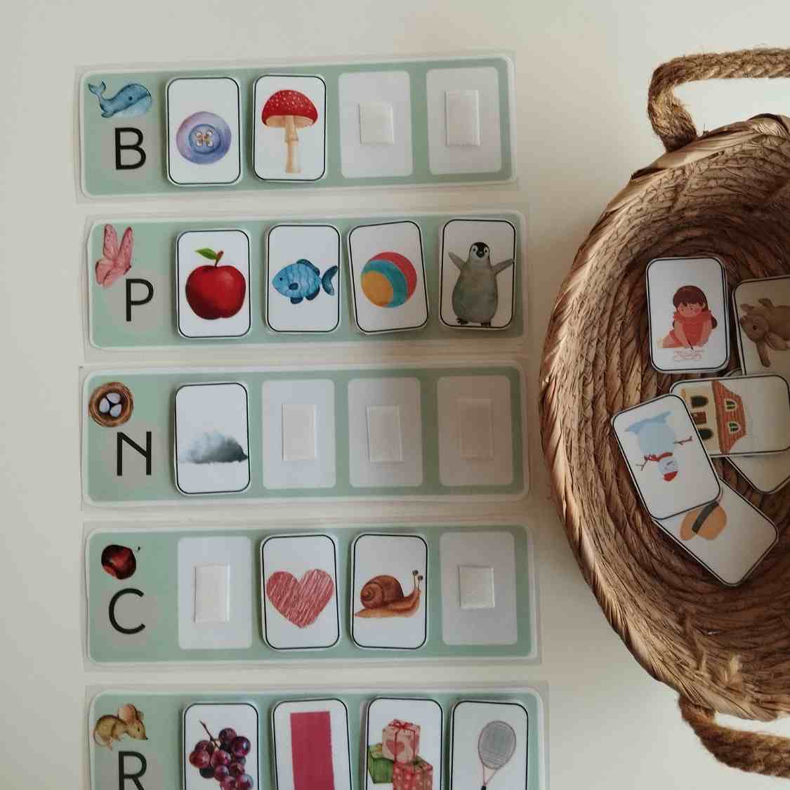 Busquem paraules amb el mateix so inicial! Consciència fonològica: so inicial.