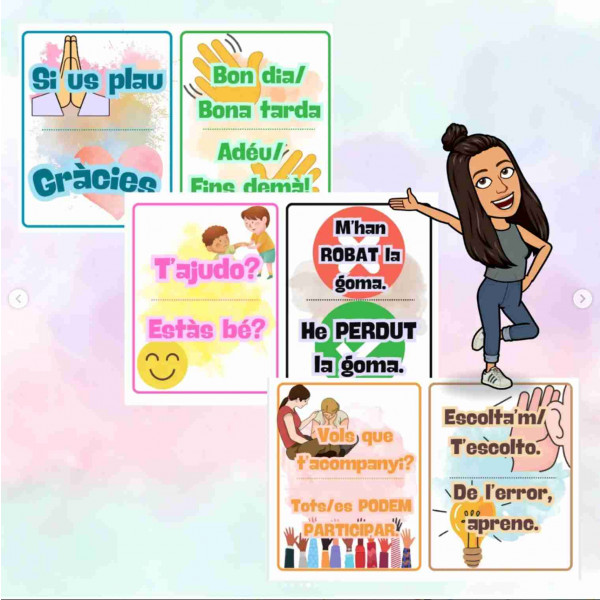 ETIQUETES I CARTELLS D'AULA