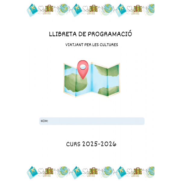 LLIBRETA DE PROGRAMACIÓ "VIATJANT PER LES CULTURES"