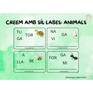 Creem amb síl·labes. ANIMALS