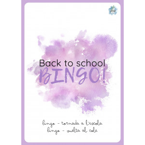 BINGO - BACK TO SCHOOL