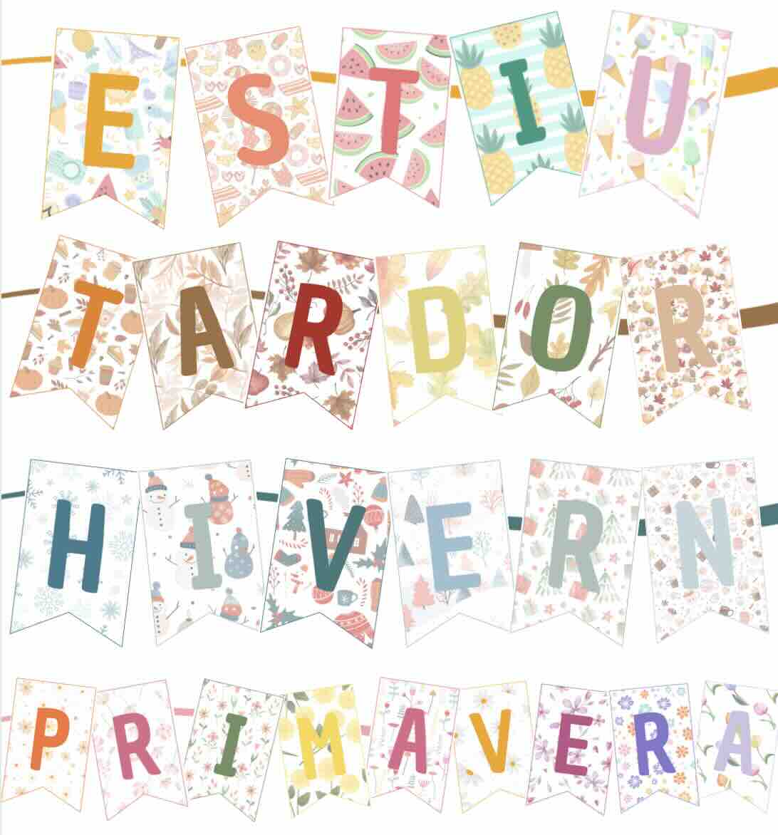 Banderoles de les estacions de l'any