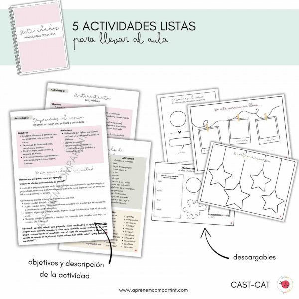 Quadern activitats Primers dies de Classe