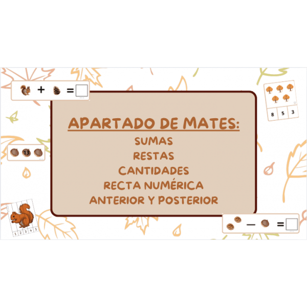 Dosier otoño - Parte 2 Matemáticas