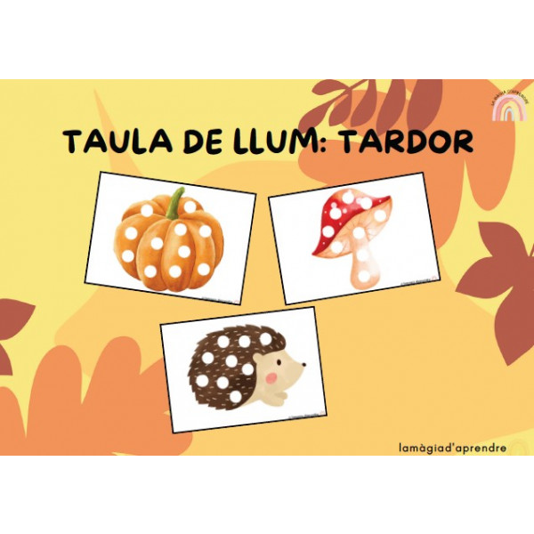 Taula de llum: tardor