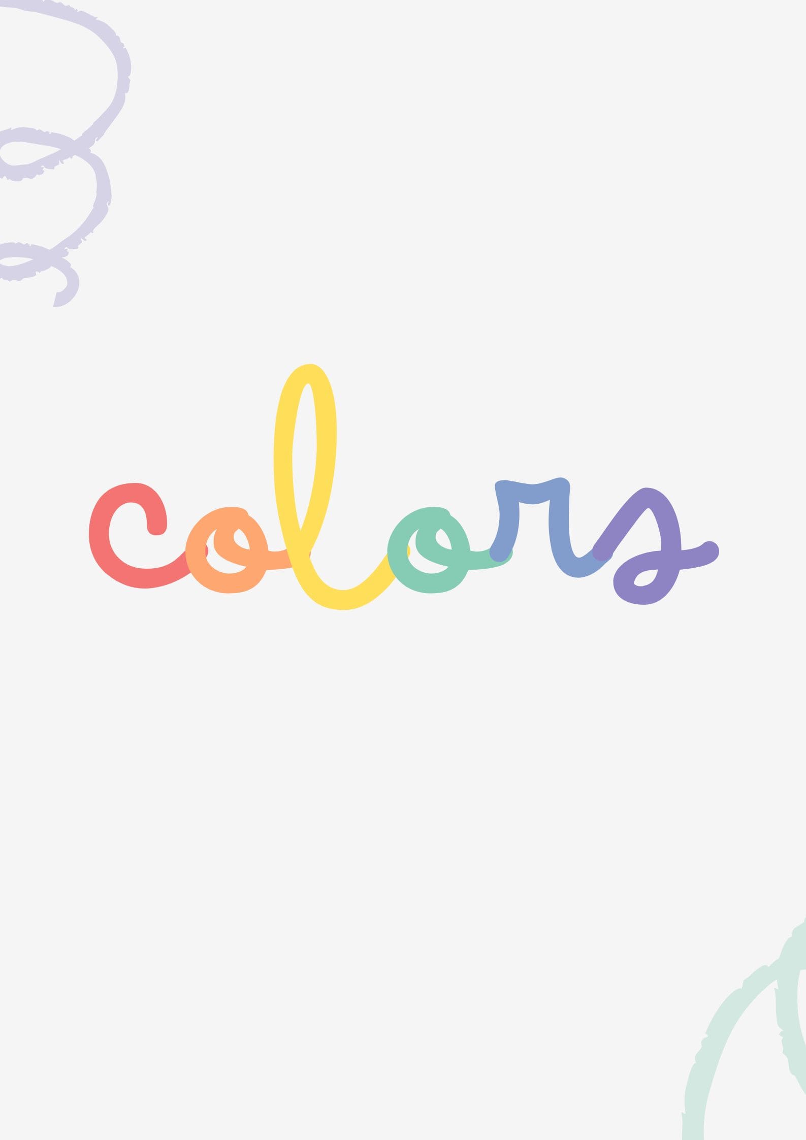 PÒSTER DECORATIU DELS COLORS BÀSICS