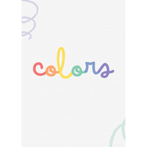 PÒSTER DECORATIU DELS COLORS BÀSICS