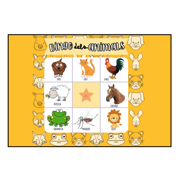Bingo animals