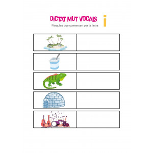Fitxa dictat mut. Vocal I