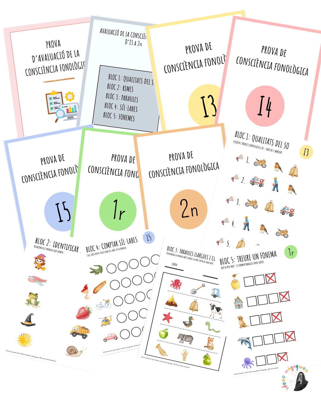 AVALUACIÓ CONSCIÈNCIA FONOLÒGICA I3,I4,I5,1r i 2n.