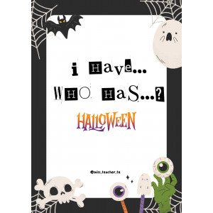Halloween: I have...who has...?