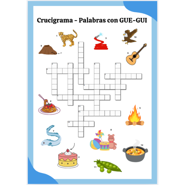 Crucigramas y sopas de letras